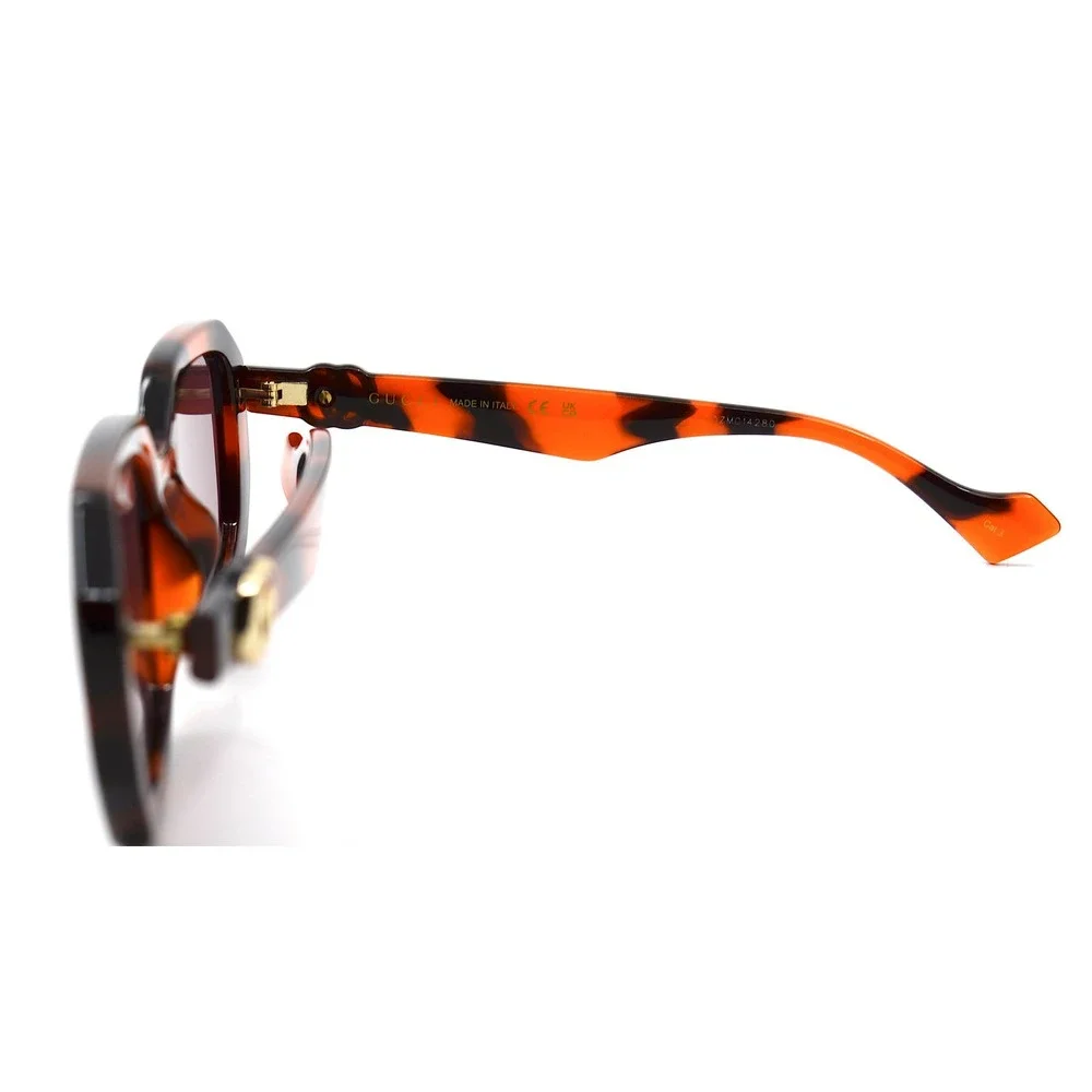 GUCCI GG1535S 005 HAVANA ORANGE VIOLET WOMEN'S AUTHENTIC SUNGLASSES - Picture 7 of 9